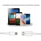EC30P-V8-5FT-WHITE ESOULK 5FT NYLON BRAIDED FASTER CHARGING CABLE