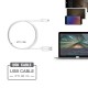 EC30P-TPC-WHITE ESOULK 5FT NYLON BRAIDED FASTER CHARGING CABLE