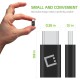 CNMICC4 -  MICRO USB TO USB-C ADAPTER CONVERTER CONNECTOR (4 PACK) - BY CELLET    