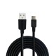 EC30P-TPC-BLACK ESOULK 5FT NYLON BRAIDED FASTER CHARGING CABLE