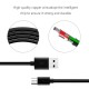  DC27B-MICROBK - REIKO 3.3FT PVC MATERIAL MICRO USB 2.0 DATA CABLE IN BLACK AND LUXURY PACKAGING 