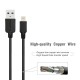 EC30P-i7-5FT-BLACK ESOULK 5FT NYLON BRAIDED FASTER CHARGING CABLE 