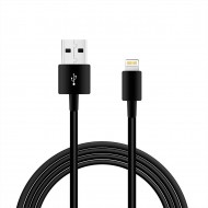 DC27B-8PBK - 3.3FT PVC MATERIAL 8 PIN USB 2.0 DATA CABLE IN BLACK AND LUXURY PACKAGING 