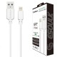 EC30P-i7-5FT-WHITE-ESOULK 5FT NYLON BRAIDED FASTER CHARGING CABLE 