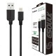 EC30P-i7-5FT-BLACK ESOULK 5FT NYLON BRAIDED FASTER CHARGING CABLE 