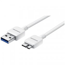 SAMSUNG USB 3.0 DATA CABLE FOR GALAXY S5 / GALAXY NOTE 3 - WHITE          