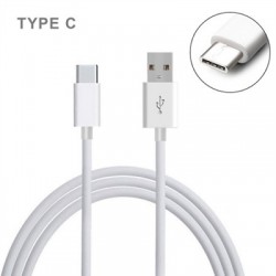 6-FEET RUBBERIZED TYPE-C CABLE WHITE