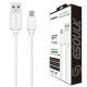 EC30P-V8-5FT-WHITE ESOULK 5FT NYLON BRAIDED FASTER CHARGING CABLE